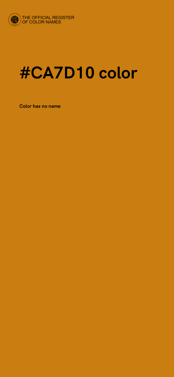 #CA7D10 color image