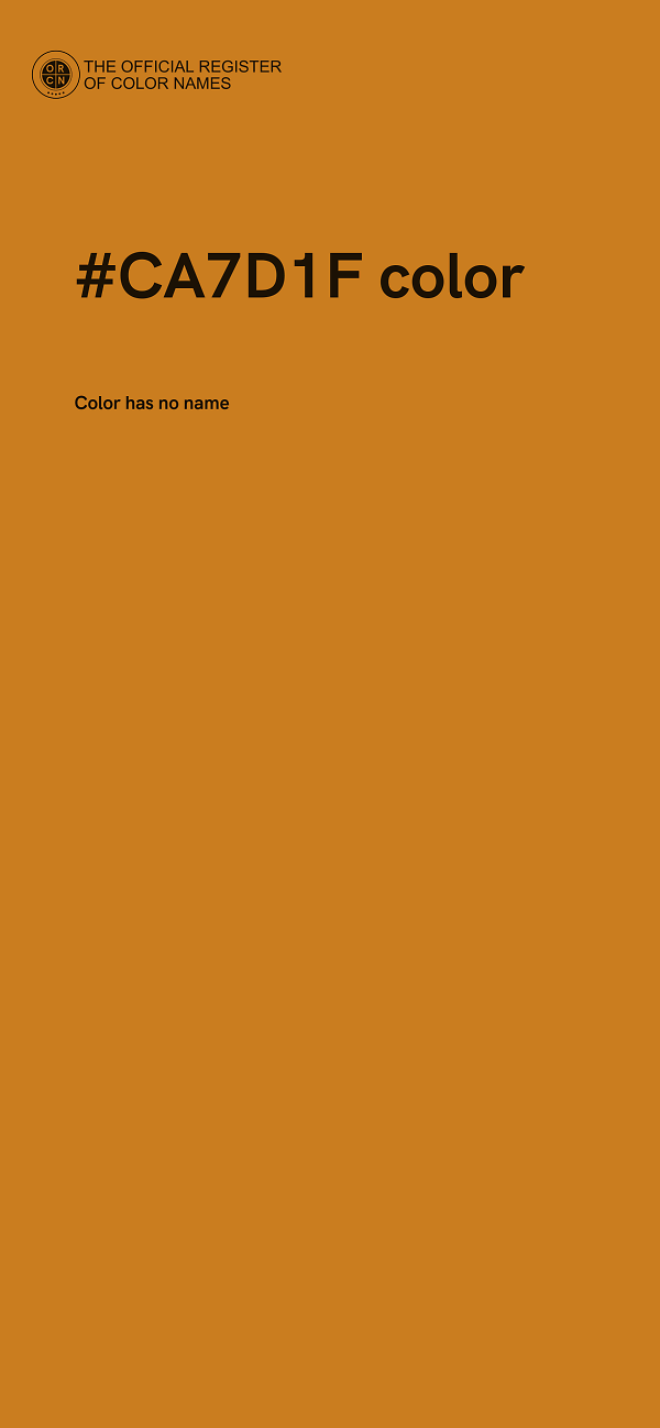 #CA7D1F color image