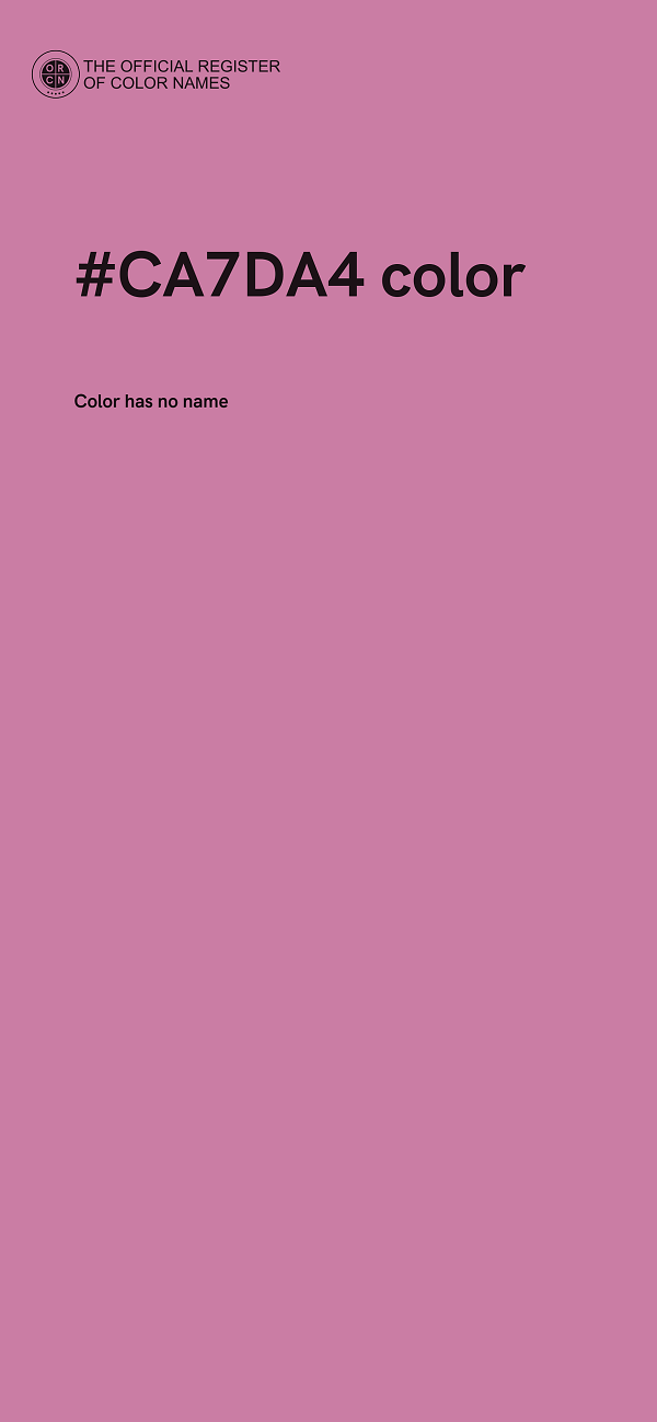 #CA7DA4 color image