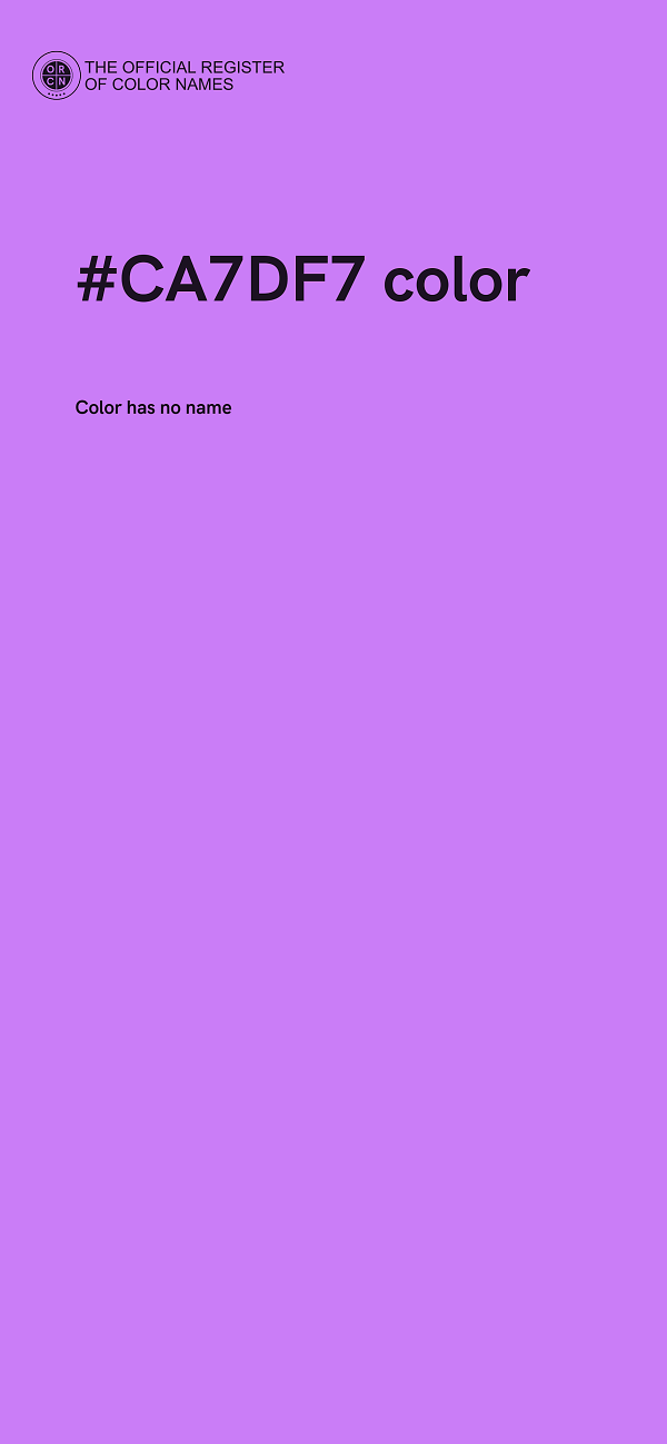 #CA7DF7 color image