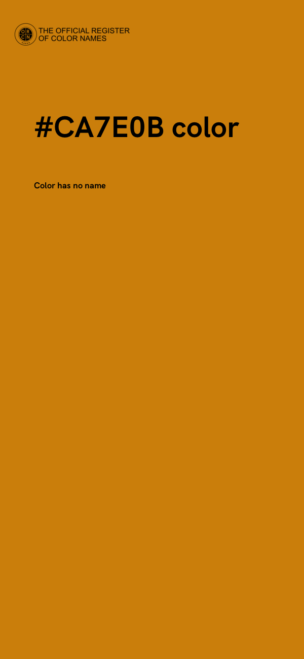 #CA7E0B color image