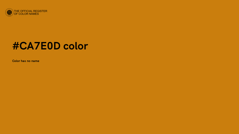 #CA7E0D color image