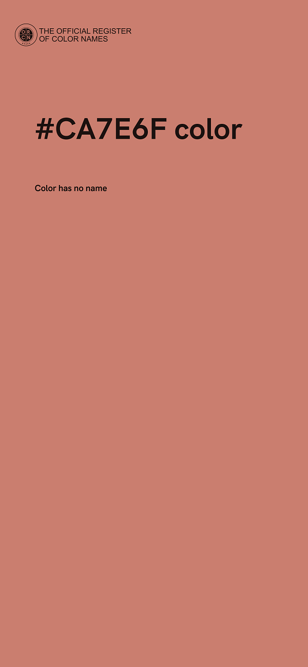#CA7E6F color image
