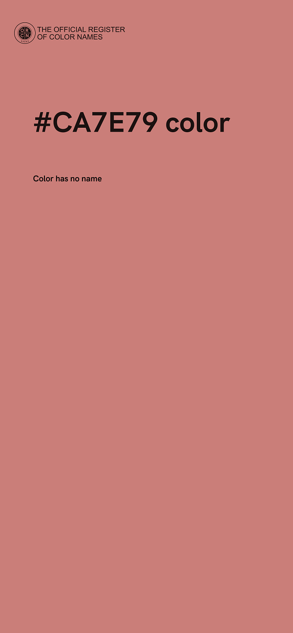 #CA7E79 color image