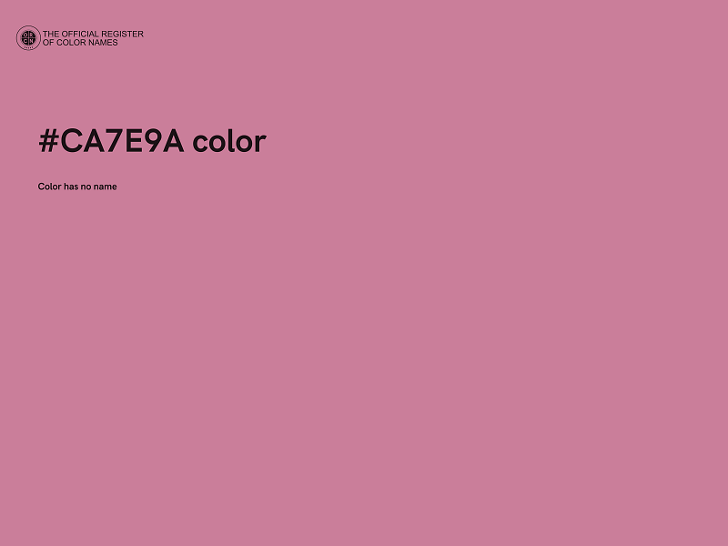 #CA7E9A color image
