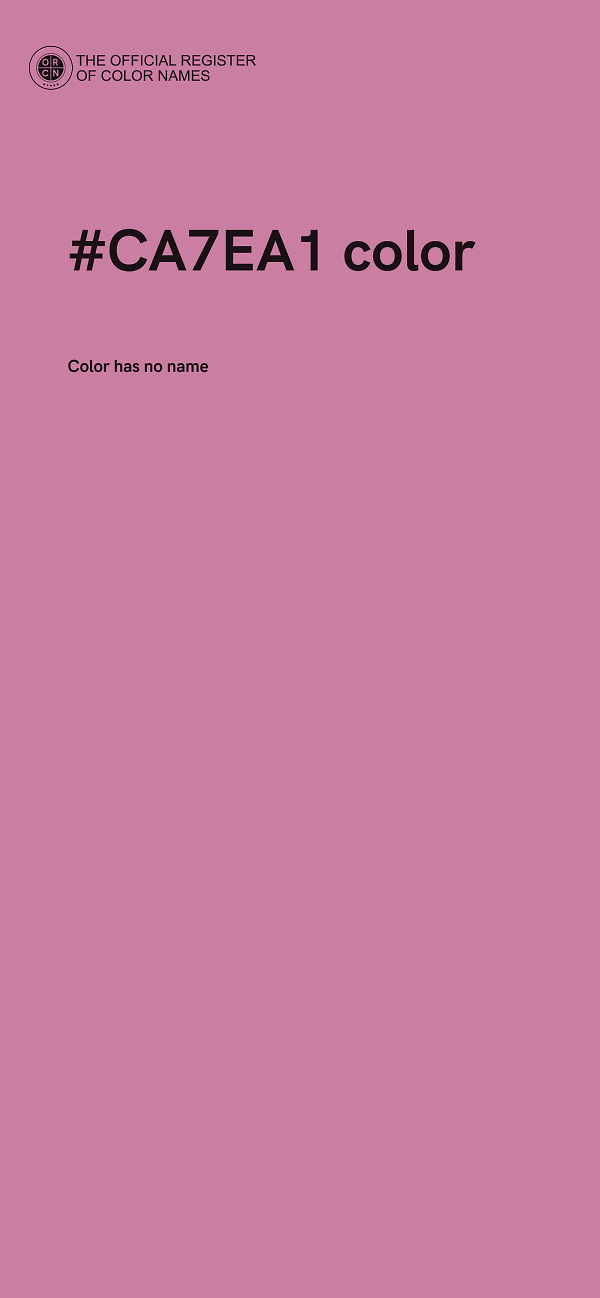#CA7EA1 color image