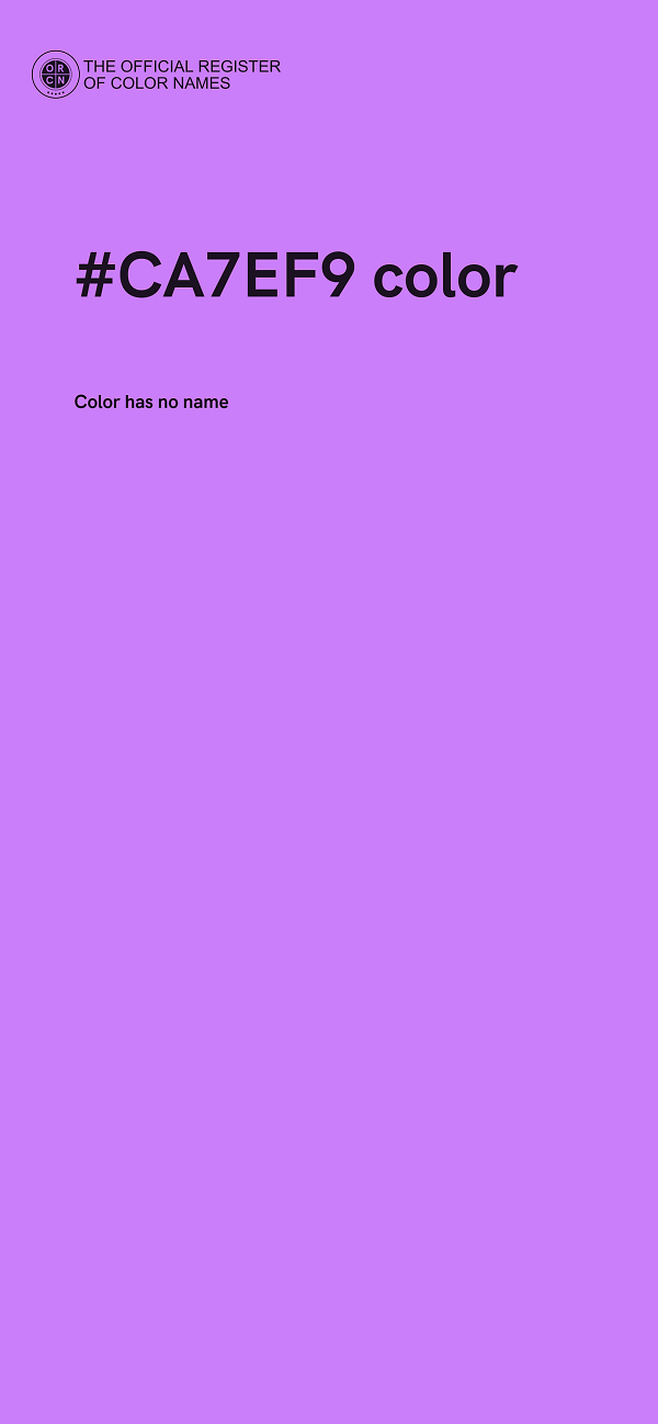 #CA7EF9 color image