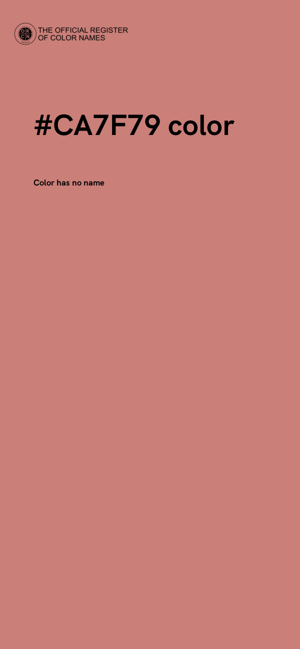 #CA7F79 color image