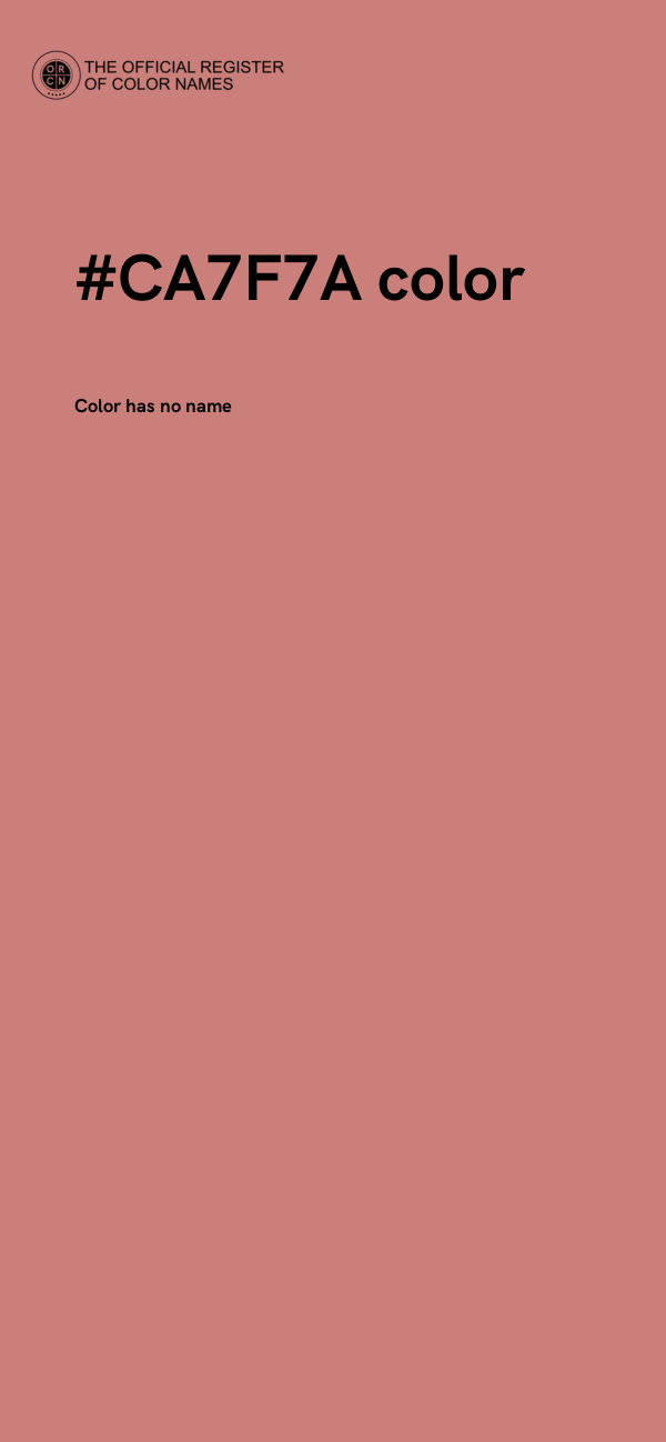 #CA7F7A color image