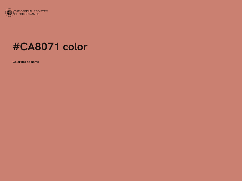 #CA8071 color image