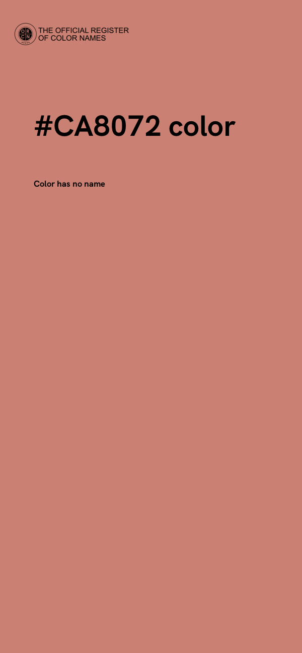 #CA8072 color image