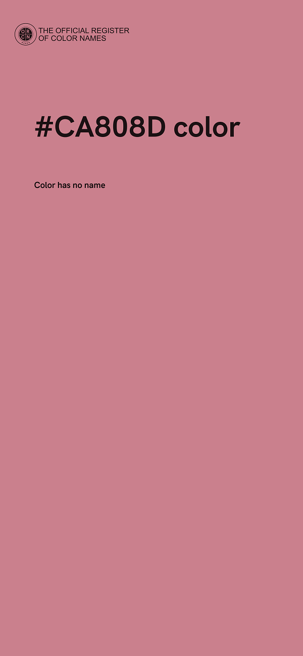 #CA808D color image