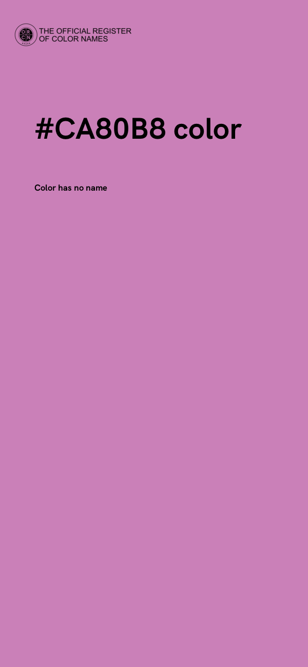 #CA80B8 color image