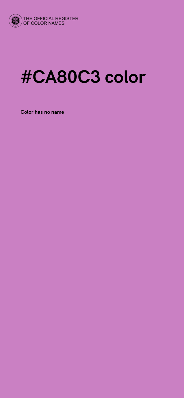 #CA80C3 color image
