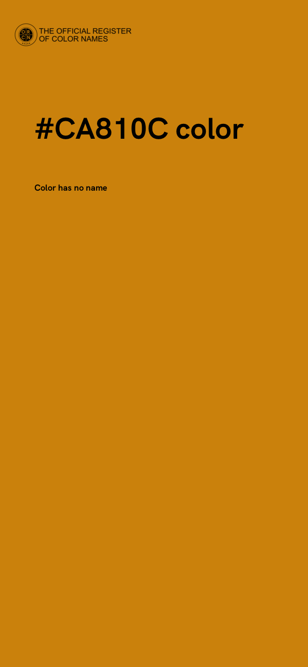 #CA810C color image