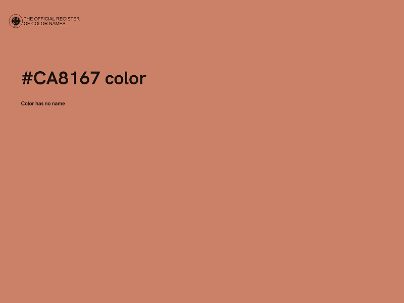 #CA8167 color image