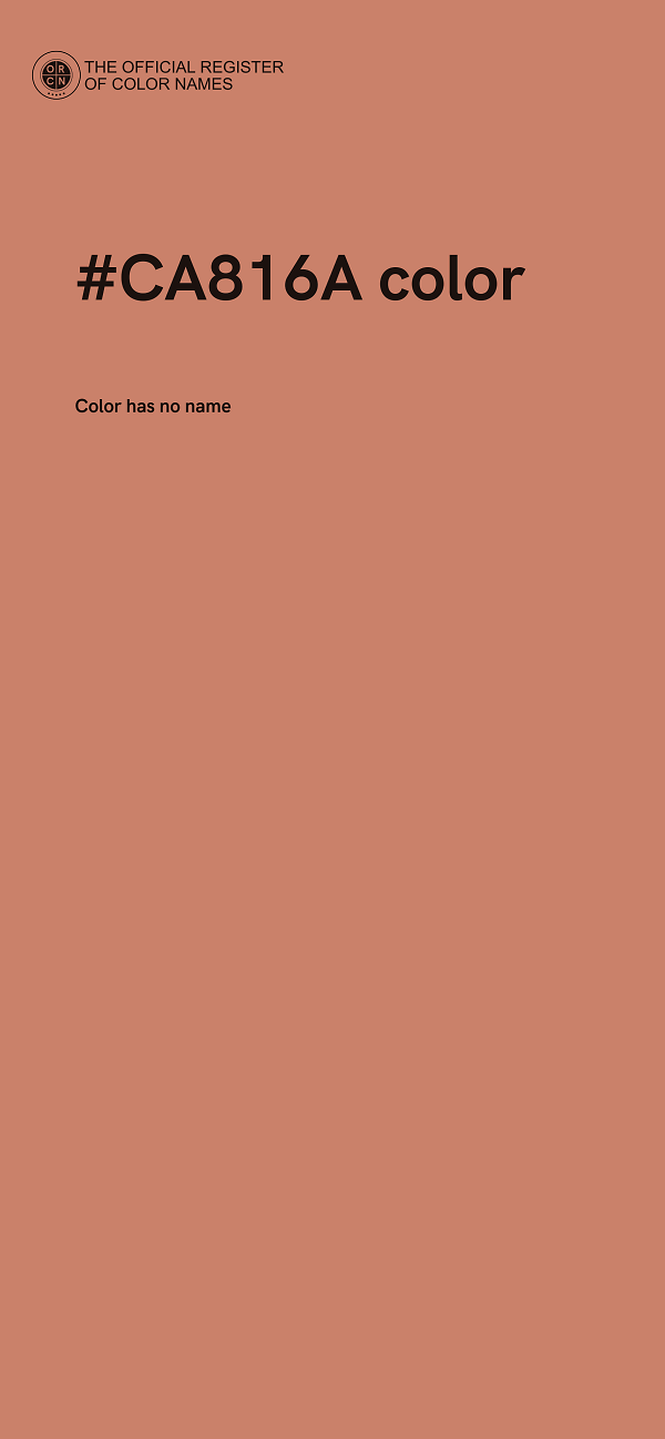 #CA816A color image