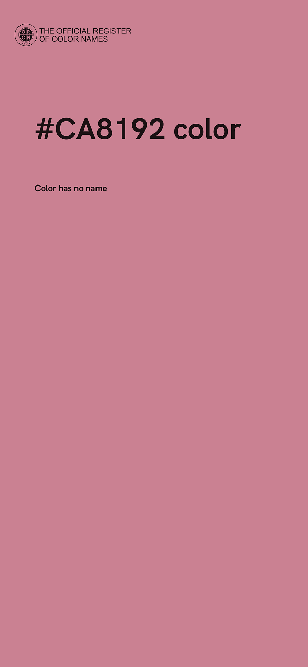 #CA8192 color image