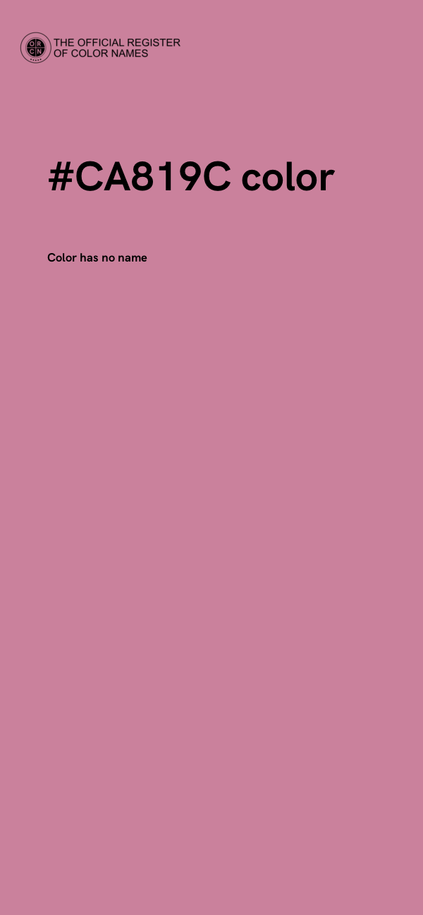 #CA819C color image