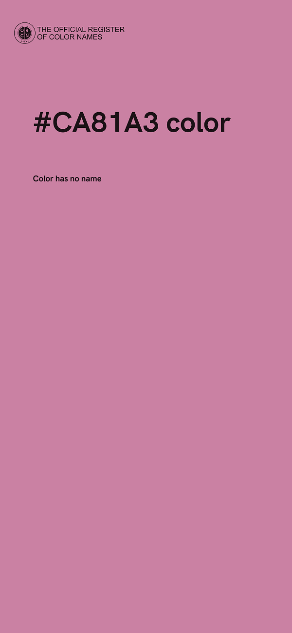 #CA81A3 color image