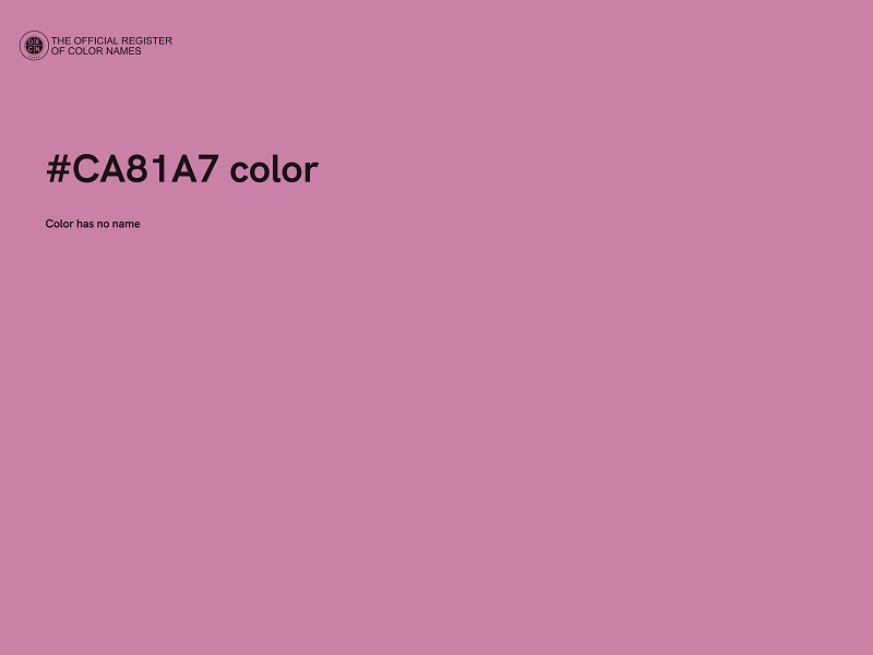 #CA81A7 color image