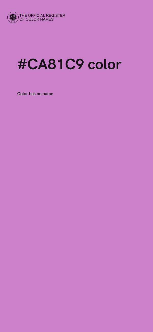 #CA81C9 color image