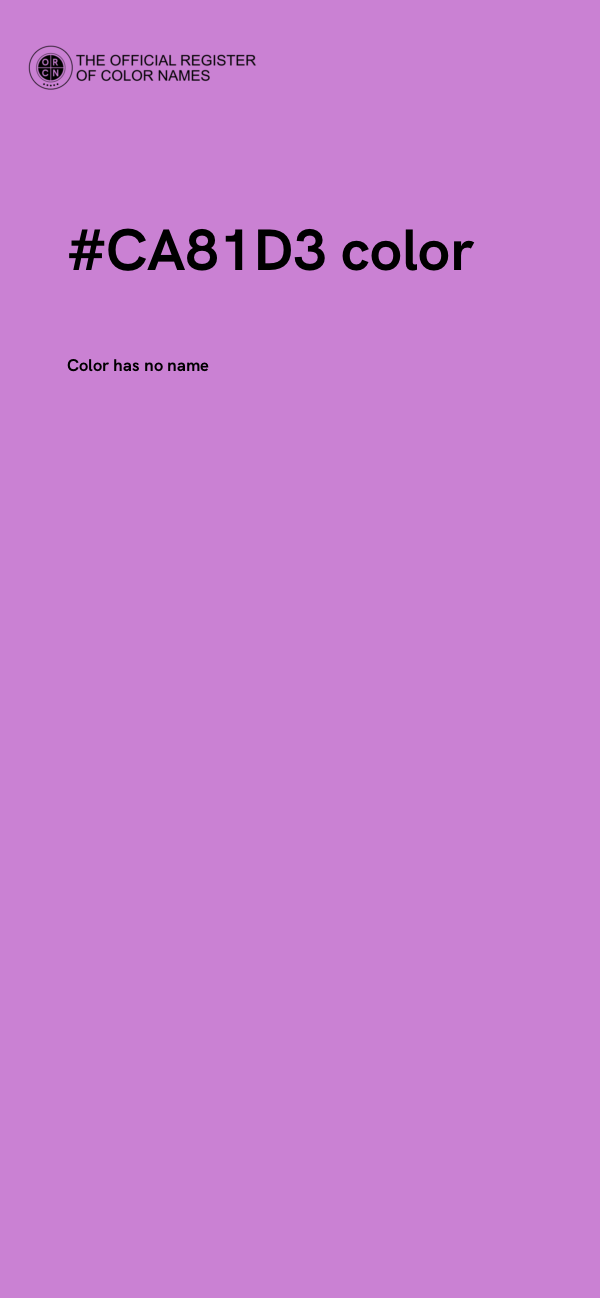 #CA81D3 color image