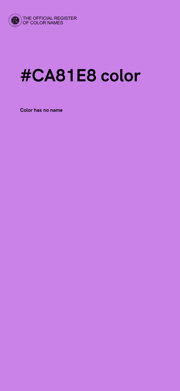 #CA81E8 color image