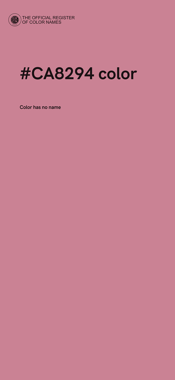 #CA8294 color image