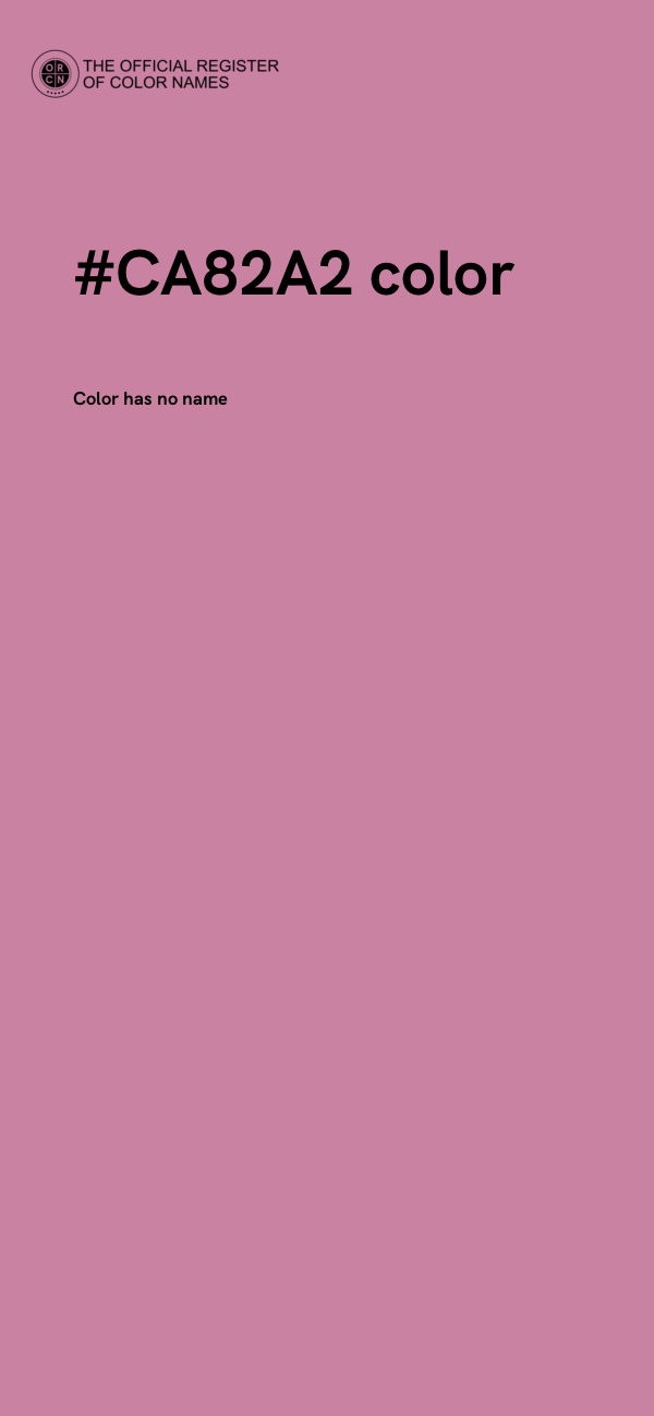 #CA82A2 color image