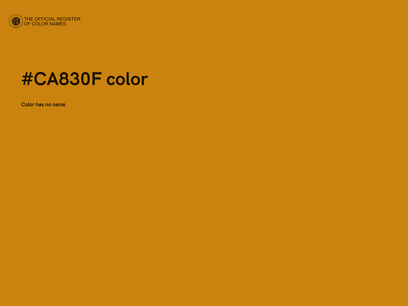 #CA830F color image