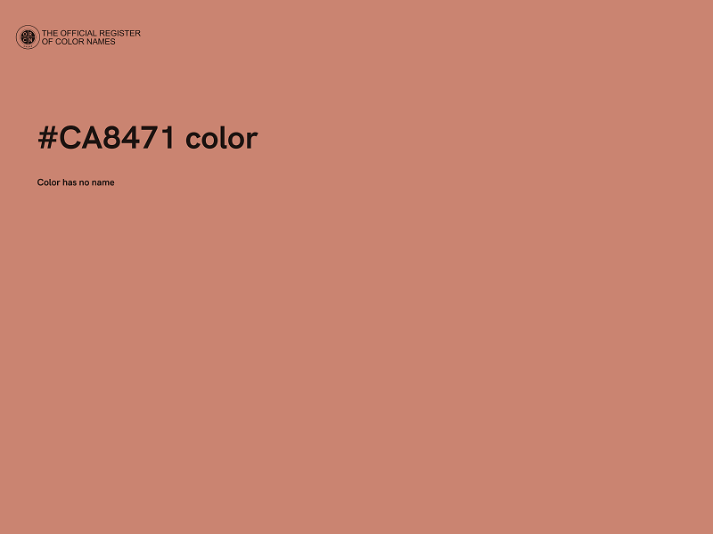 #CA8471 color image