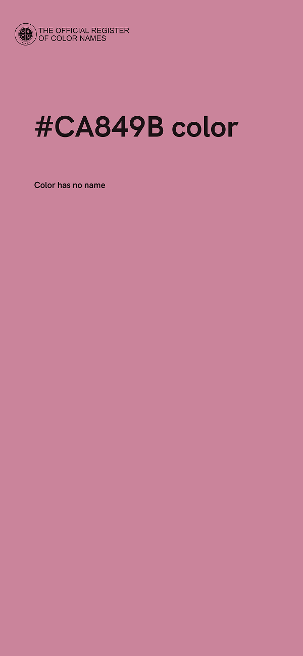 #CA849B color image
