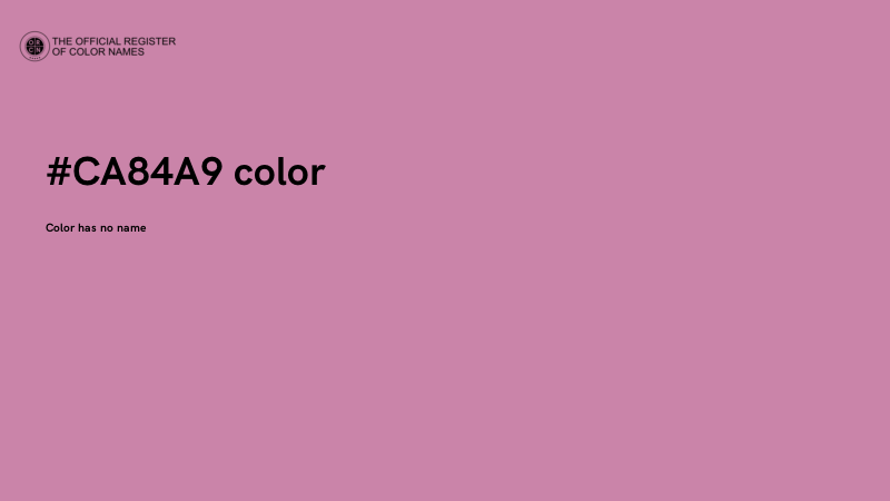 #CA84A9 color image