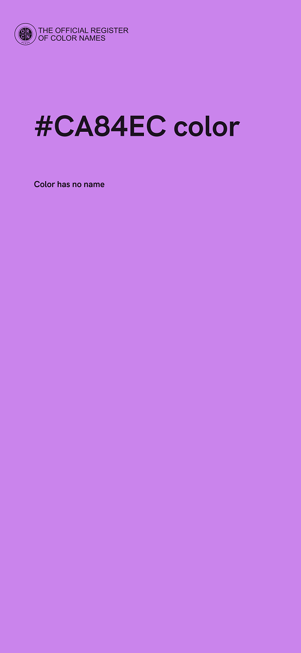 #CA84EC color image
