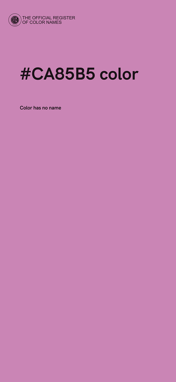 #CA85B5 color image
