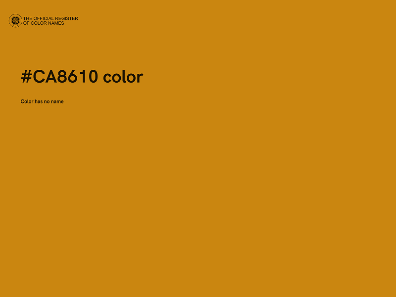 #CA8610 color image