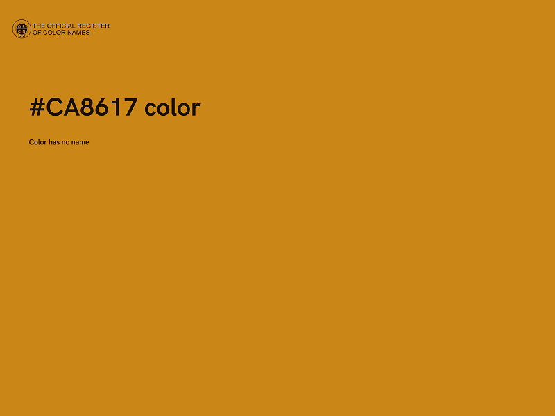 #CA8617 color image