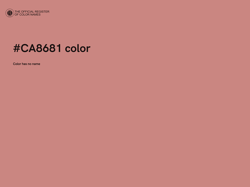 #CA8681 color image