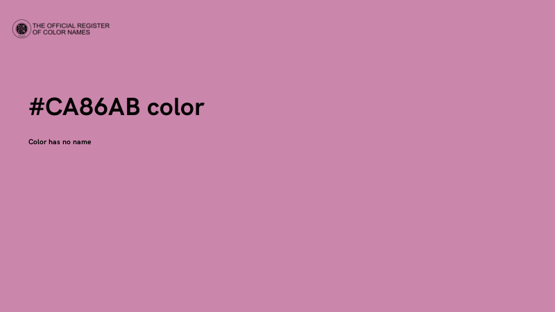 #CA86AB color image
