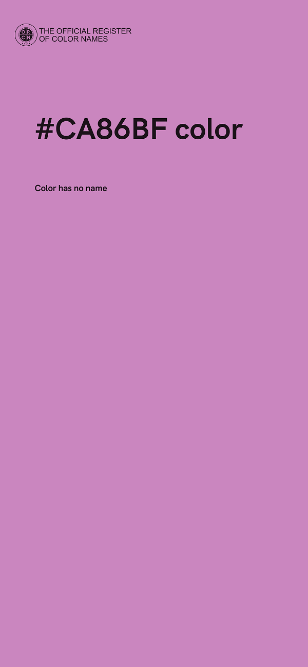#CA86BF color image