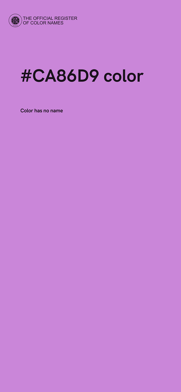 #CA86D9 color image