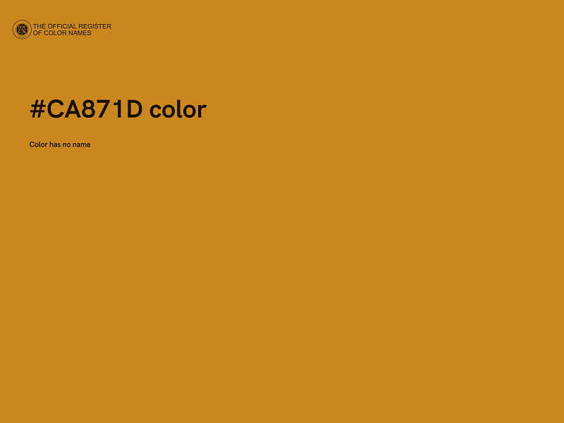 #CA871D color image