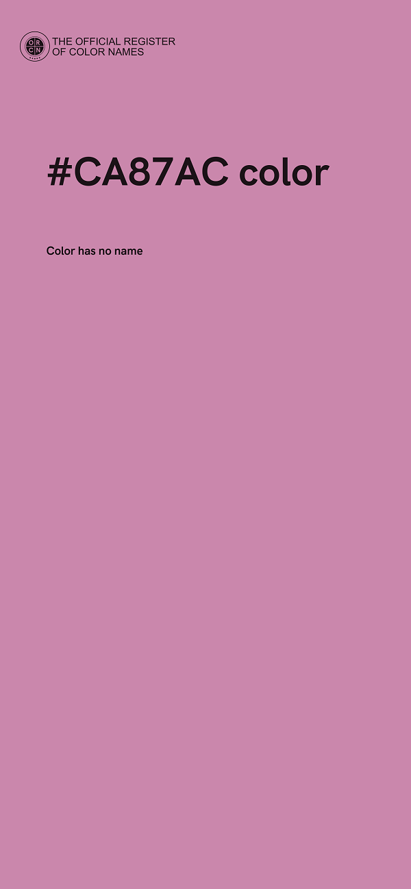 #CA87AC color image