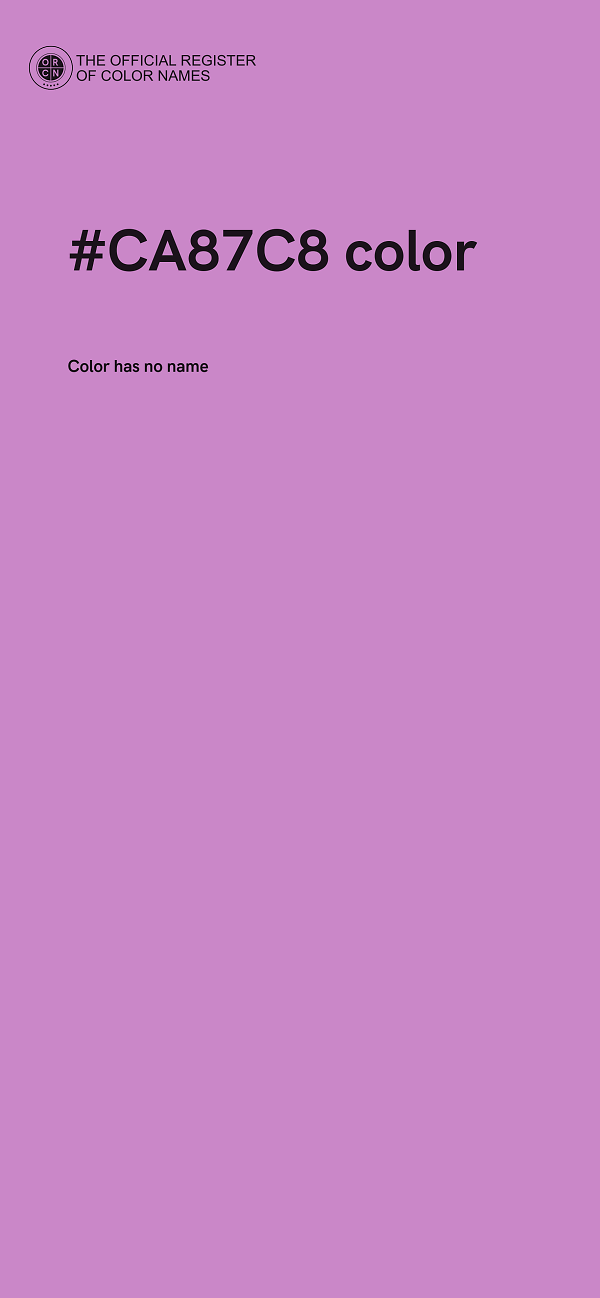 #CA87C8 color image