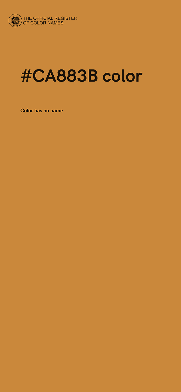 #CA883B color image