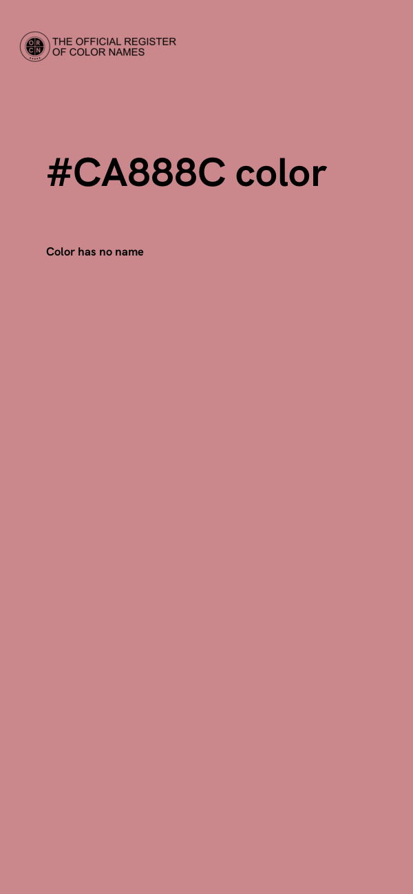#CA888C color image
