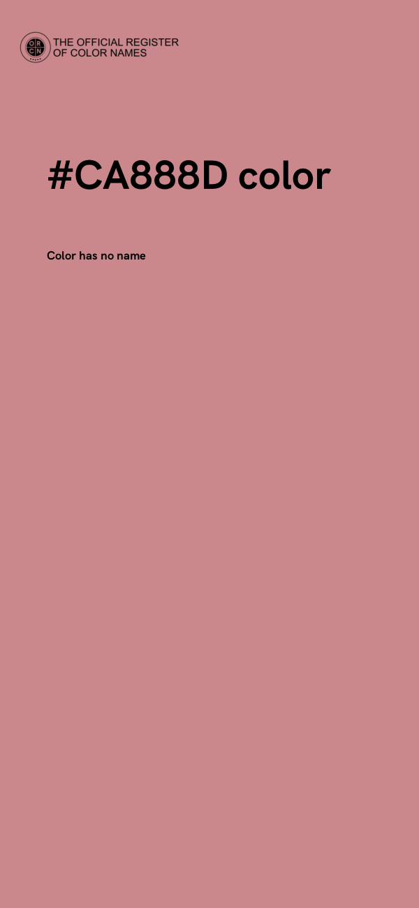 #CA888D color image
