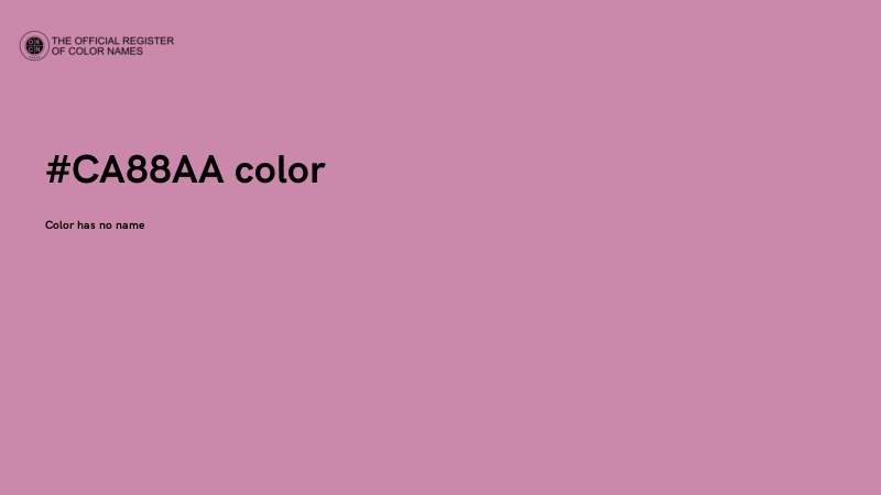 #CA88AA color image