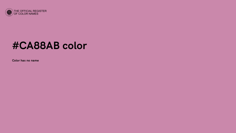 #CA88AB color image